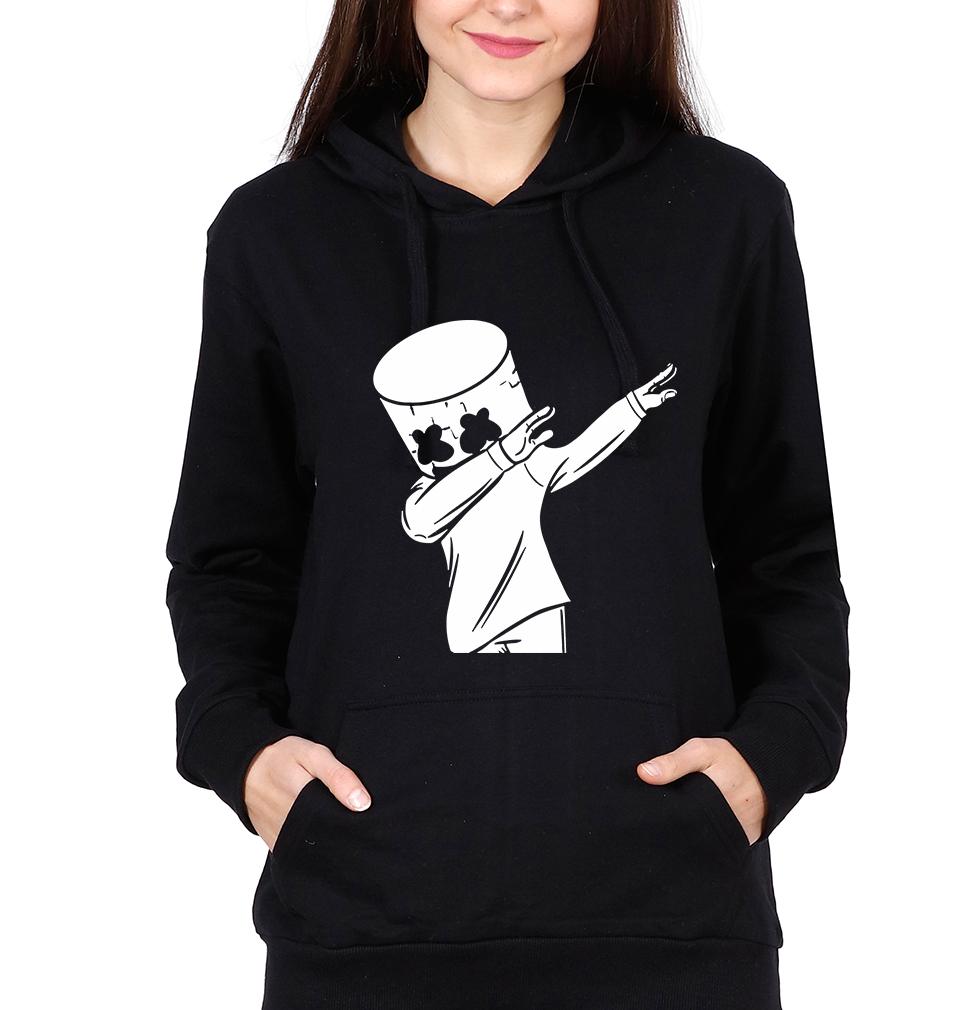 Dab Marshmello Hoodies for Women-FunkyTeesClub - FunkyTeesClub