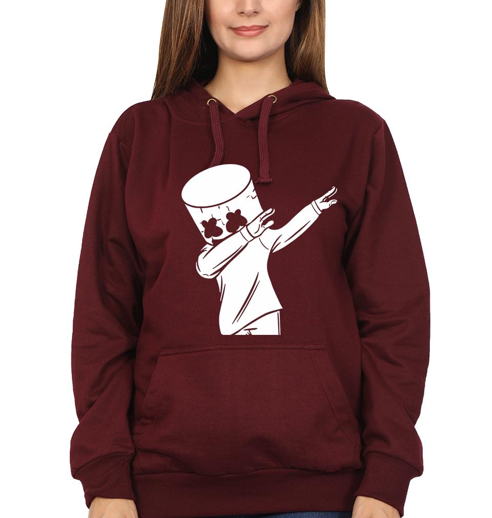 Dab Marshmello Hoodies for Women-FunkyTeesClub - FunkyTeesClub