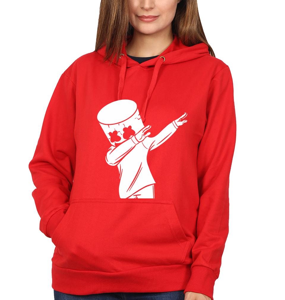 Dab Marshmello Hoodies for Women-FunkyTeesClub - FunkyTeesClub