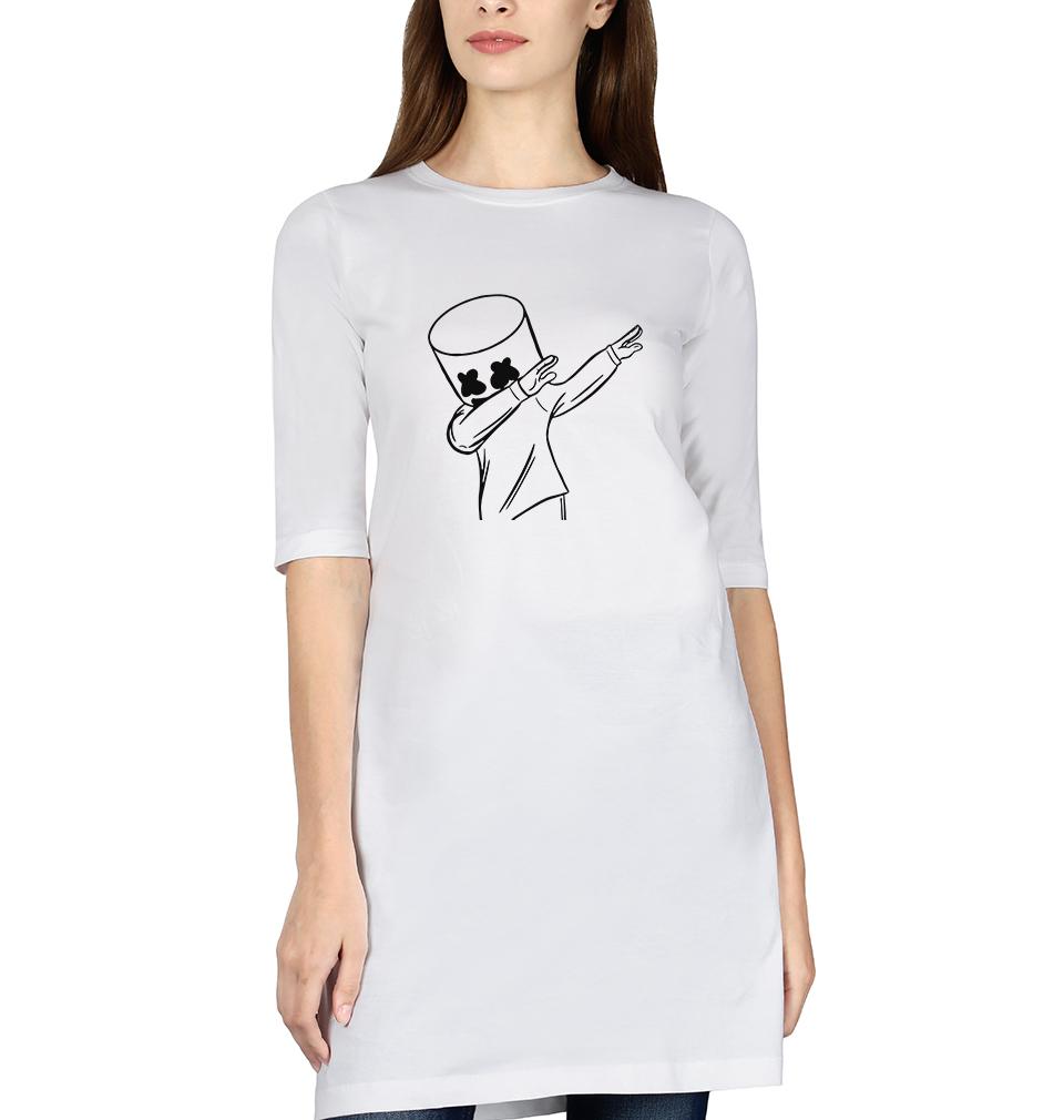 Dab Marshmello Women Long Top-FunkyTeesClub - FunkyTeesClub