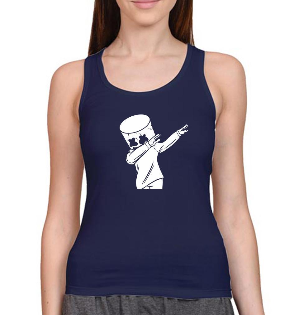 Dab Marshmello Women Tank Top-FunkyTeesClub - FunkyTeesClub
