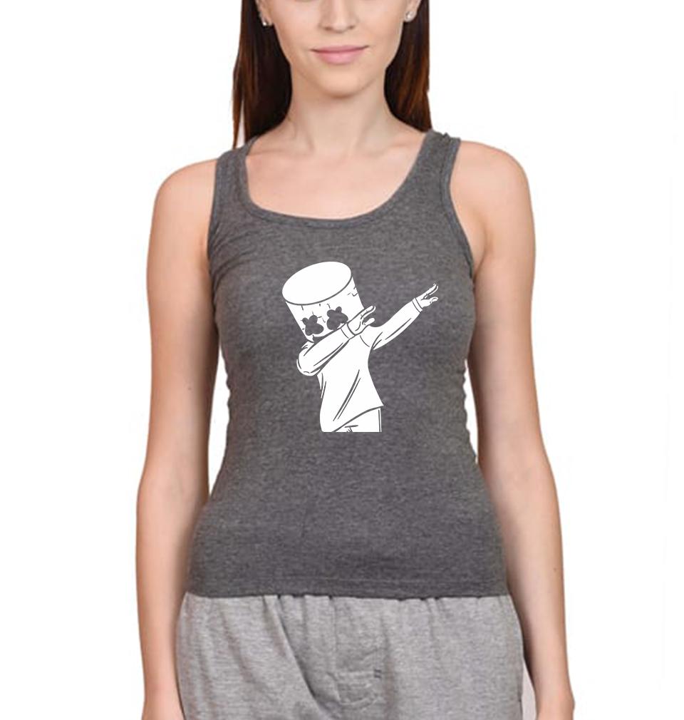 Dab Marshmello Women Tank Top-FunkyTeesClub - FunkyTeesClub