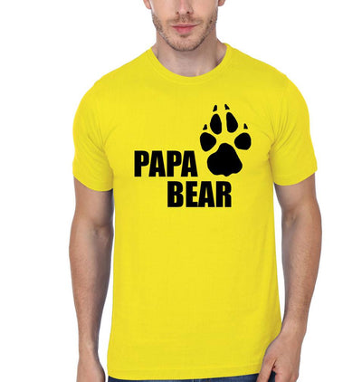 Papa Bear Kid Bear Father and Daughter Matching T-Shirt- FunkyTeesClub