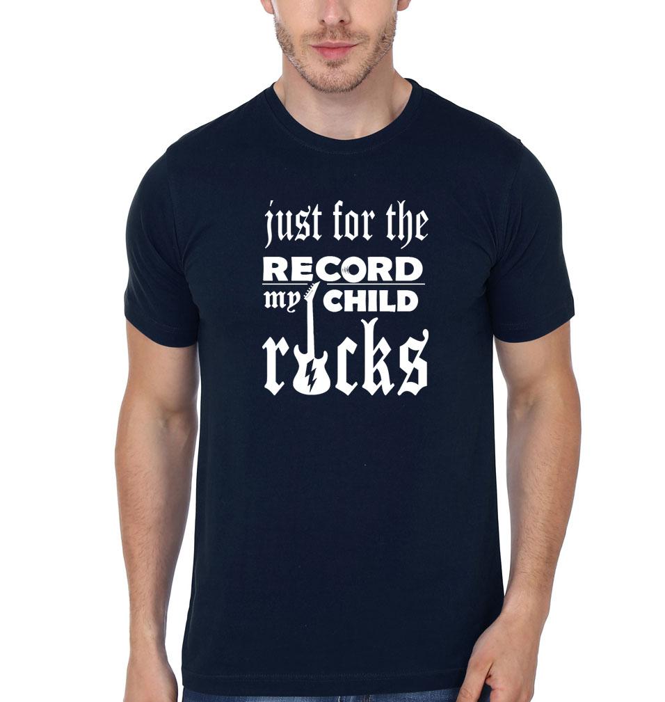 Dad Child Rocks Father and Daughter Matching T-Shirt- FunkyTeesClub