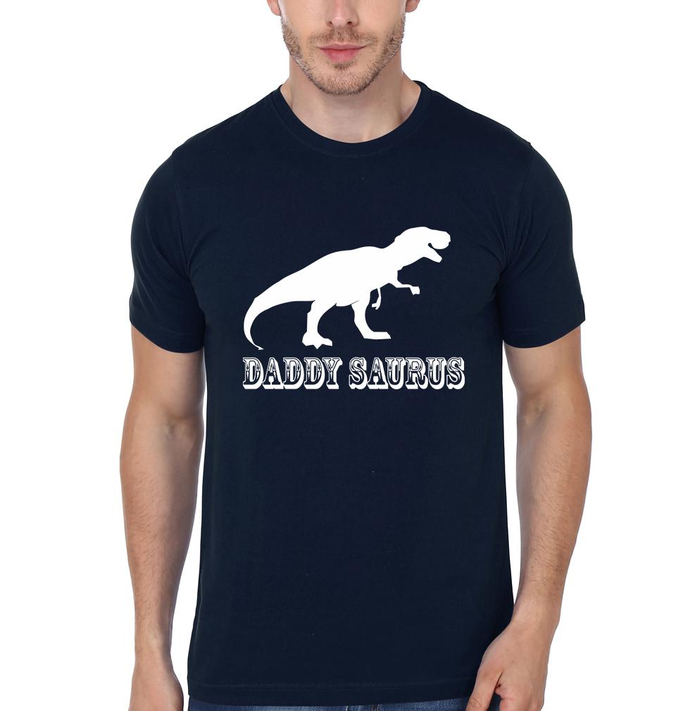 Daddy Saurus BabySaurus Father and Son Matching T-Shirt- FunkyTeesClub