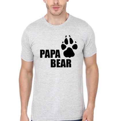 Papa Bear Kid Bear Father and Son Matching T-Shirt- FunkyTeesClub
