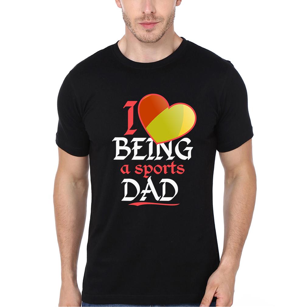 I Love Being A Sports Dad I Love Being A Sports Kid Father and Son Matching T-Shirt- FunkyTeesClub