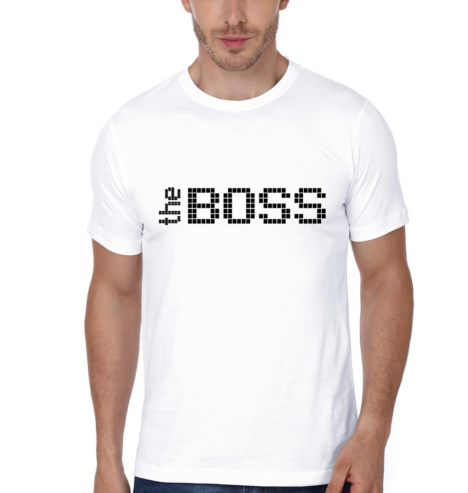 The Boss  The Real Boss Father and Son Matching T-Shirt- FunkyTeesClub