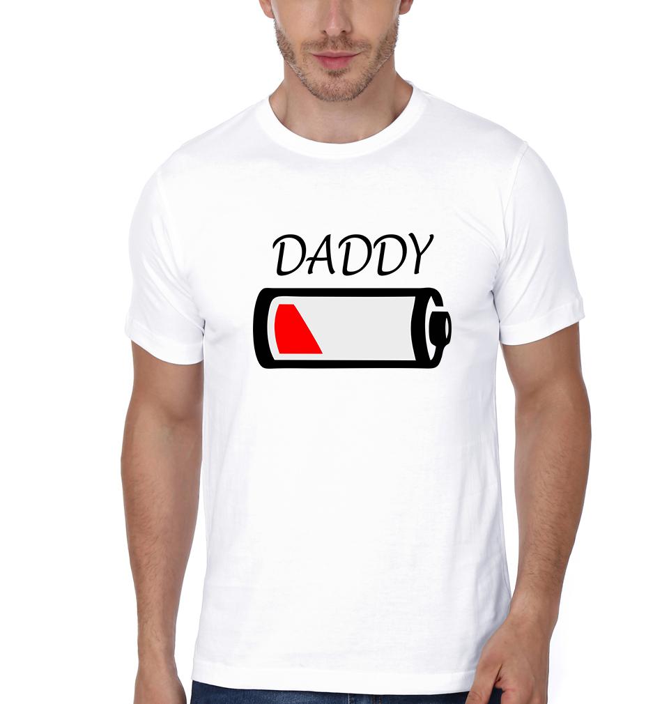 Custom Name Son and Daddy Father and Son Matching T-Shirt- FunkyTeesClub