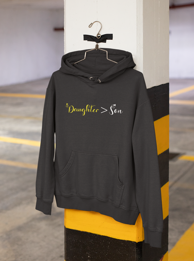 Dad Father and Daughter Black Matching Hoodies- FunkyTeesClub