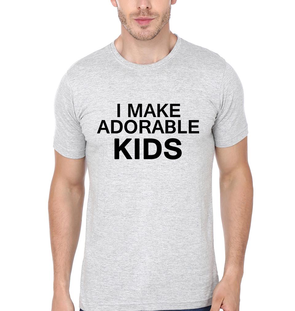 I Make Adorable Kids Adorable Kid Father and Son Matching T-Shirt- FunkyTeesClub