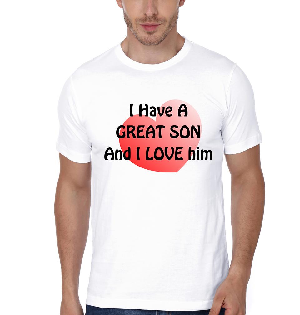 I Have A Great Dad And I Love Him I Have A Great Son And I Love Him Father and Son Matching T-Shirt- FunkyTeesClub