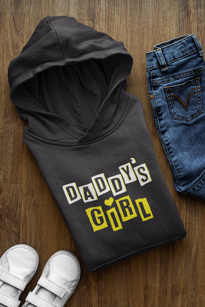 Daddy Father and Daughter Black Matching Hoodies- FunkyTeesClub
