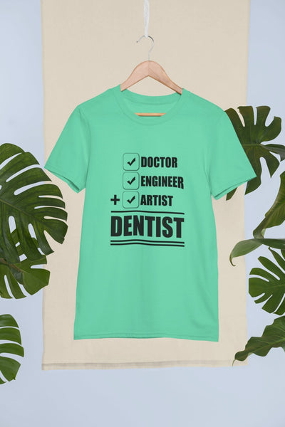 Dentist Doctor Mens Half Sleeves T-shirt- FunkyTeesClub - Funky Tees Club