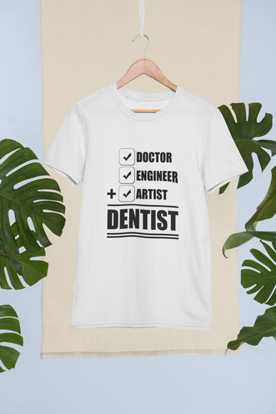 Dentist Doctor Mens Half Sleeves T-shirt- FunkyTeesClub - Funky Tees Club