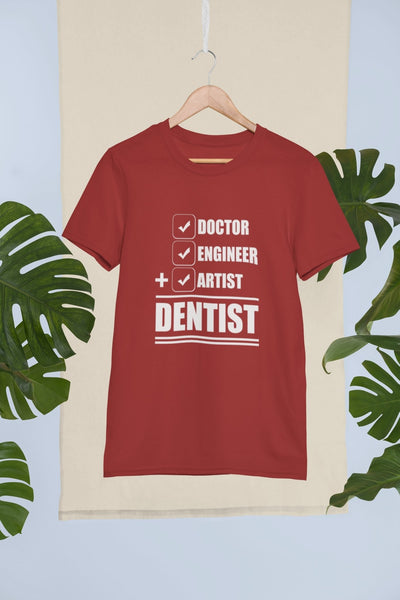 Dentist Doctor Mens Half Sleeves T-shirt- FunkyTeesClub - Funky Tees Club
