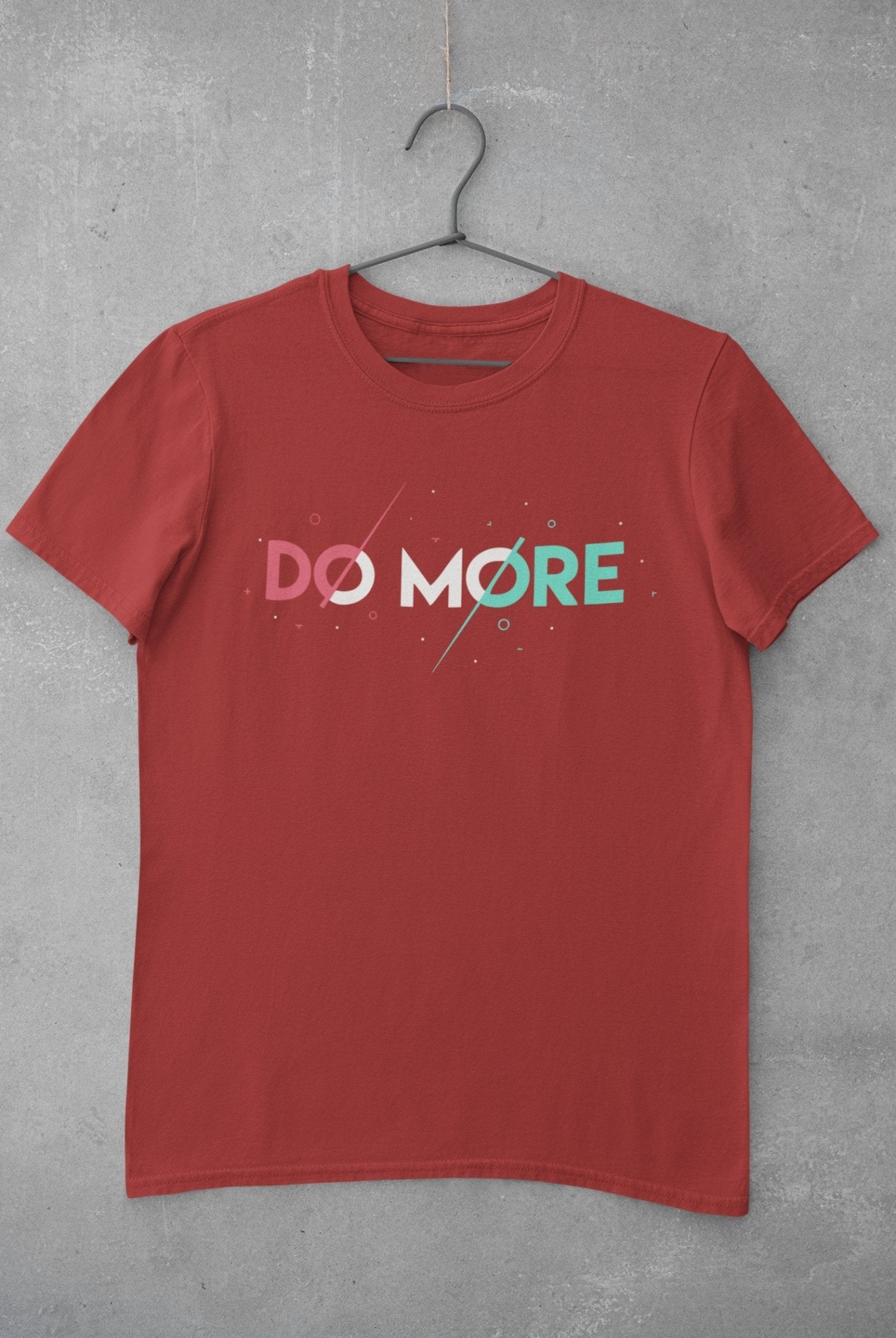 Do More Typography Mens Half Sleeves T-shirt- FunkyTeesClub - Funky Tees Club