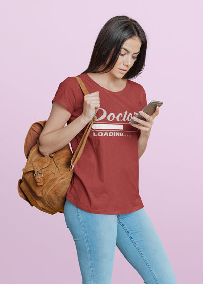 Doctor Loading Women Half Sleeves T-shirt- FunkyTeesClub - Funky Tees Club