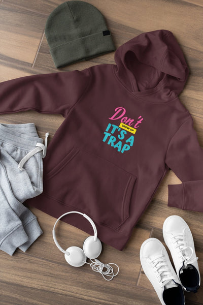 Dont Grow Up Its a Trap Typography Men Hoodies-FunkyTeesClub - Funky Tees Club