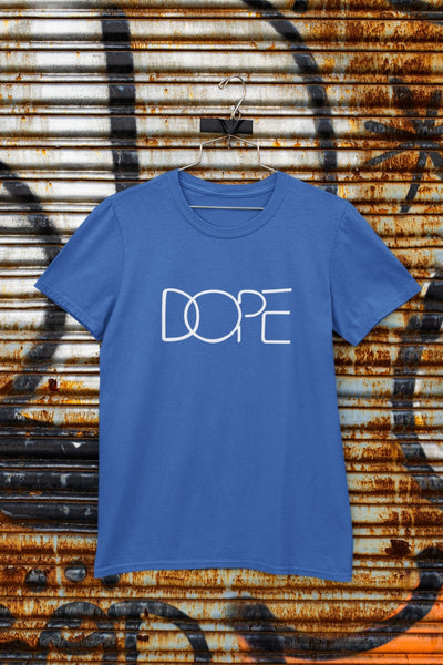 Dope Typography Mens Half Sleeves T-shirt- FunkyTeesClub - Funky Tees Club