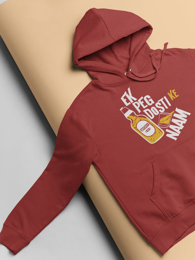 Ek Peg Dosti Ke Naam Pub And Beer Men Hoodies-FunkyTeesClub - Funky Tees Club