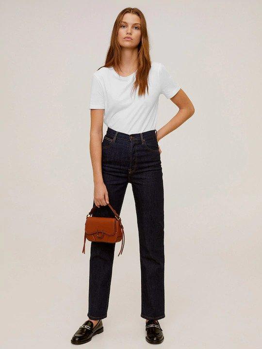 Plain White Women Half Sleeves T-shirt- FunkyTeesClub