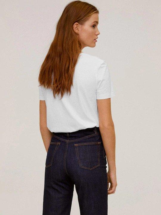 Plain White Women Half Sleeves T-shirt- FunkyTeesClub