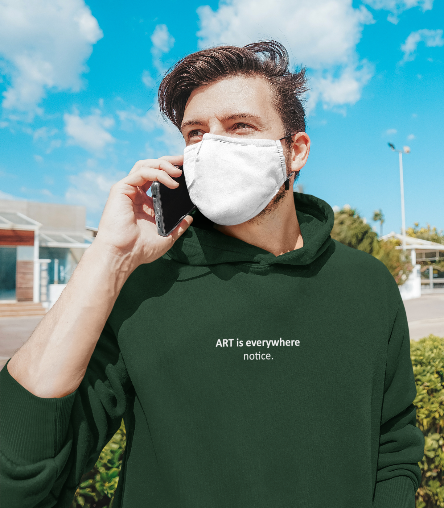 Art Is Everywhere Notice Men Hoodies-FunkyTeesClub