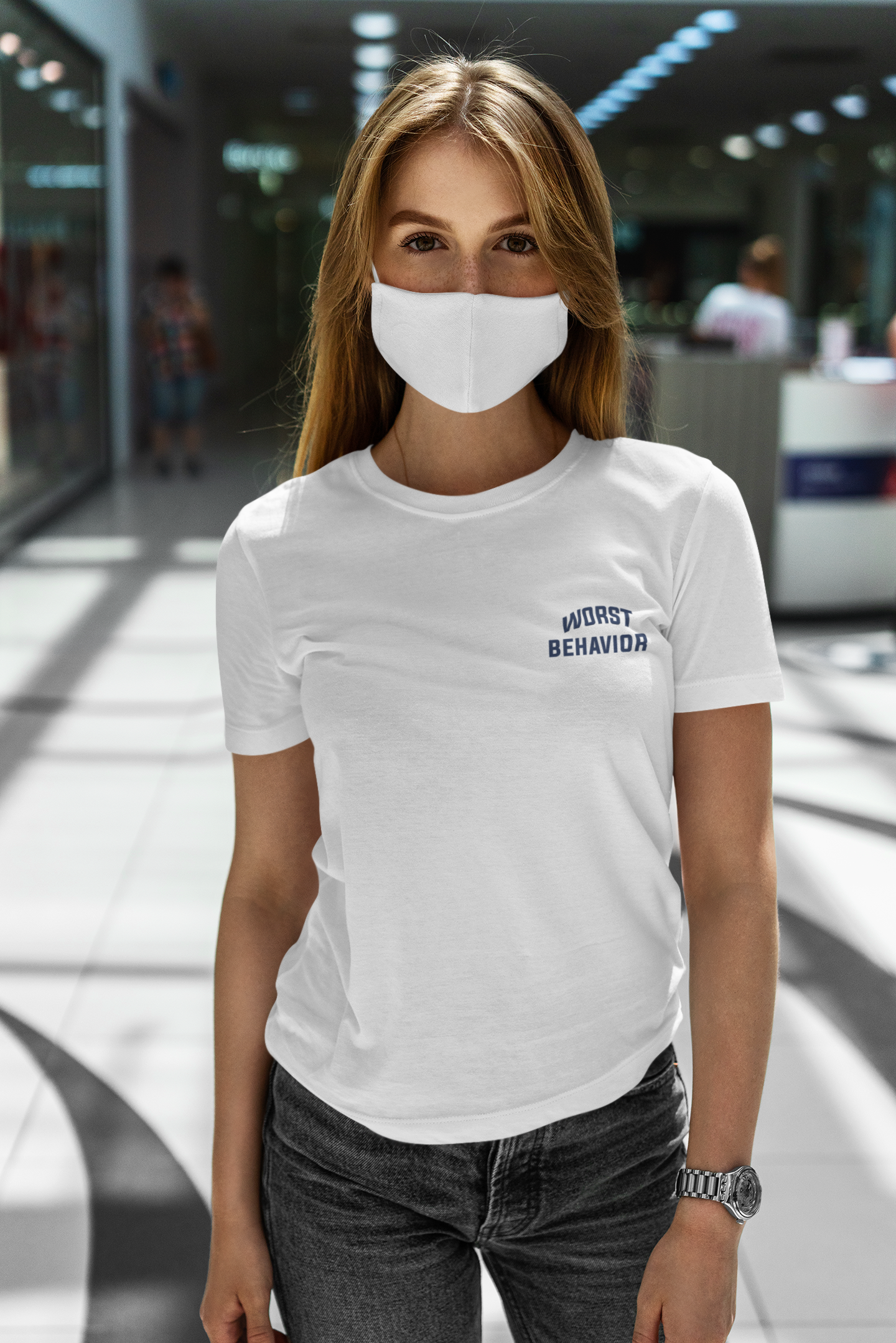 Worst Behavior Women Half Sleeves T-shirt- FunkyTeesClub