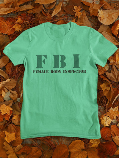 Fbi Typography Mens Half Sleeves T-shirt- FunkyTeesClub - Funky Tees Club