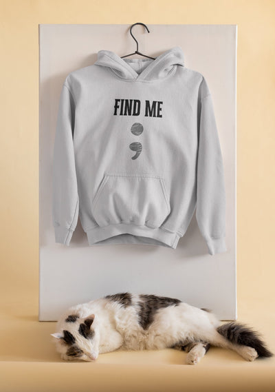 Find Semicolon Geek Men Hoodies-FunkyTeesClub - Funky Tees Club