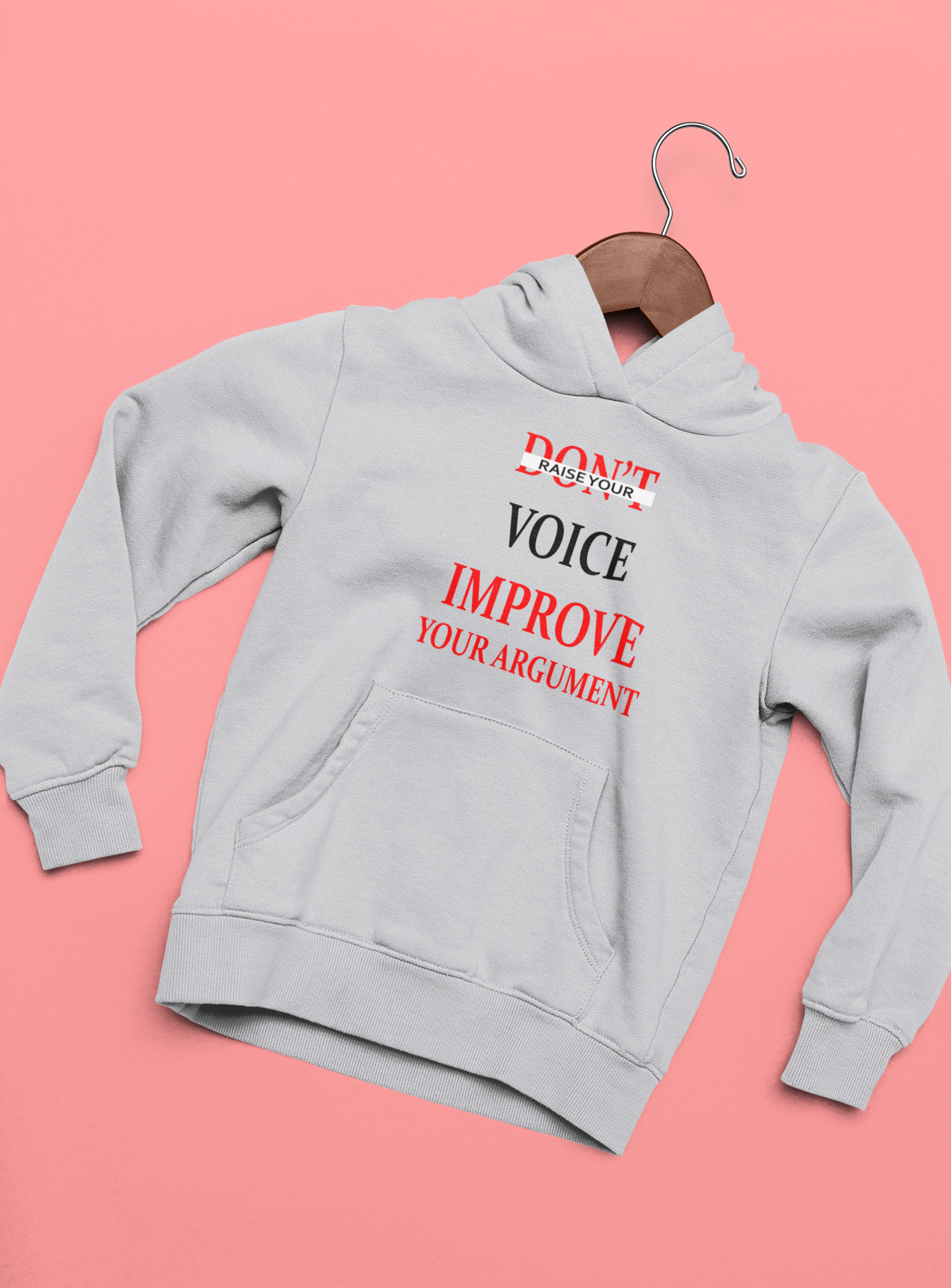 Dont Raise Your Voice Improve Your Argument Lawyer Hoodies for Women-FunkyTeesClub