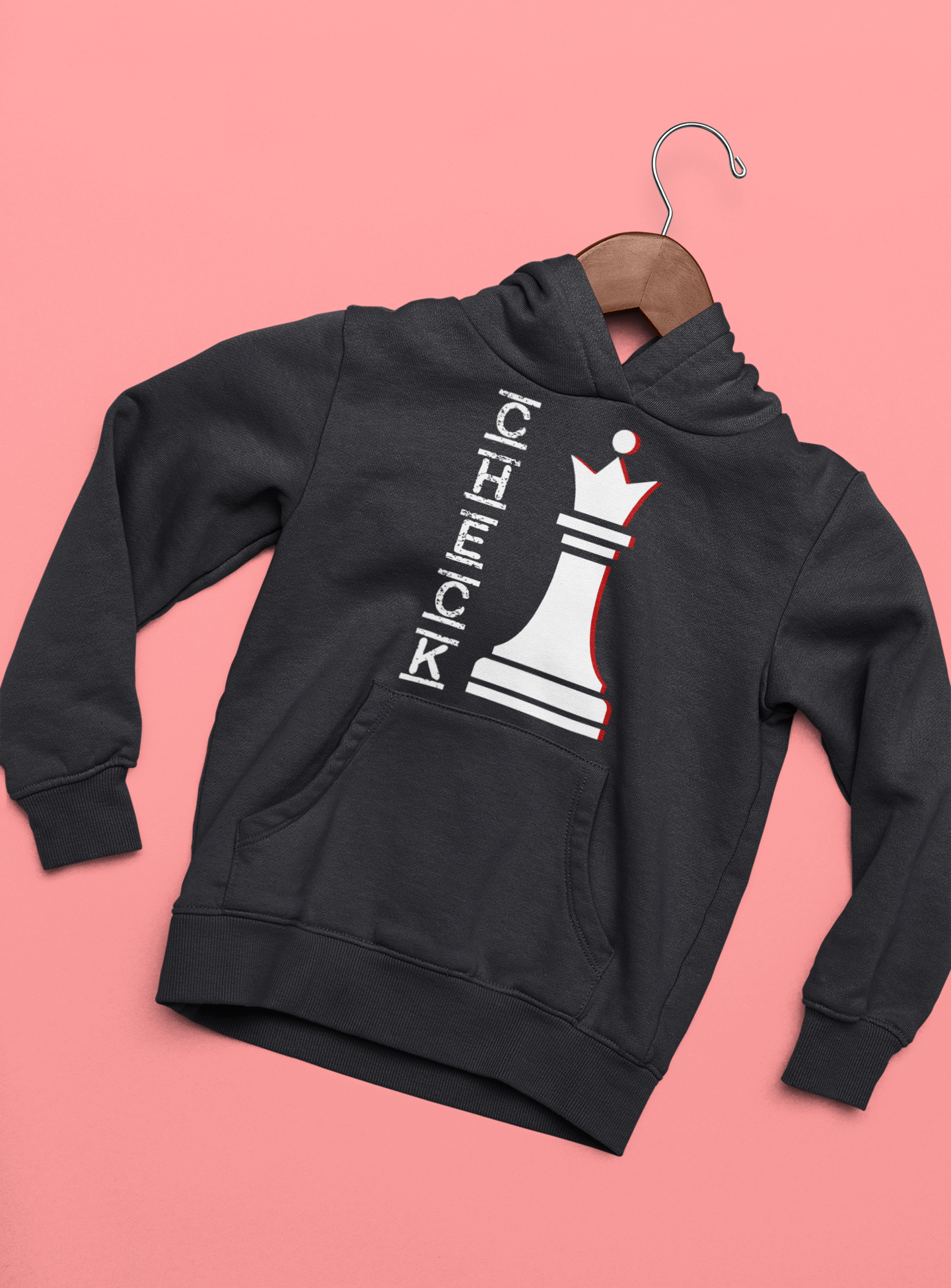 Check Mate Couple Hoodie-FunkyTeesClub