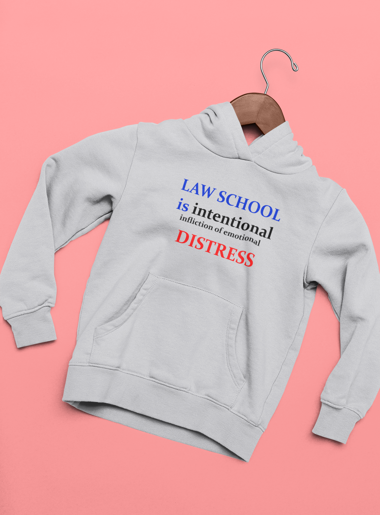 Law School is Intentional Distress Lawyer Hoodies for Women-FunkyTeesClub
