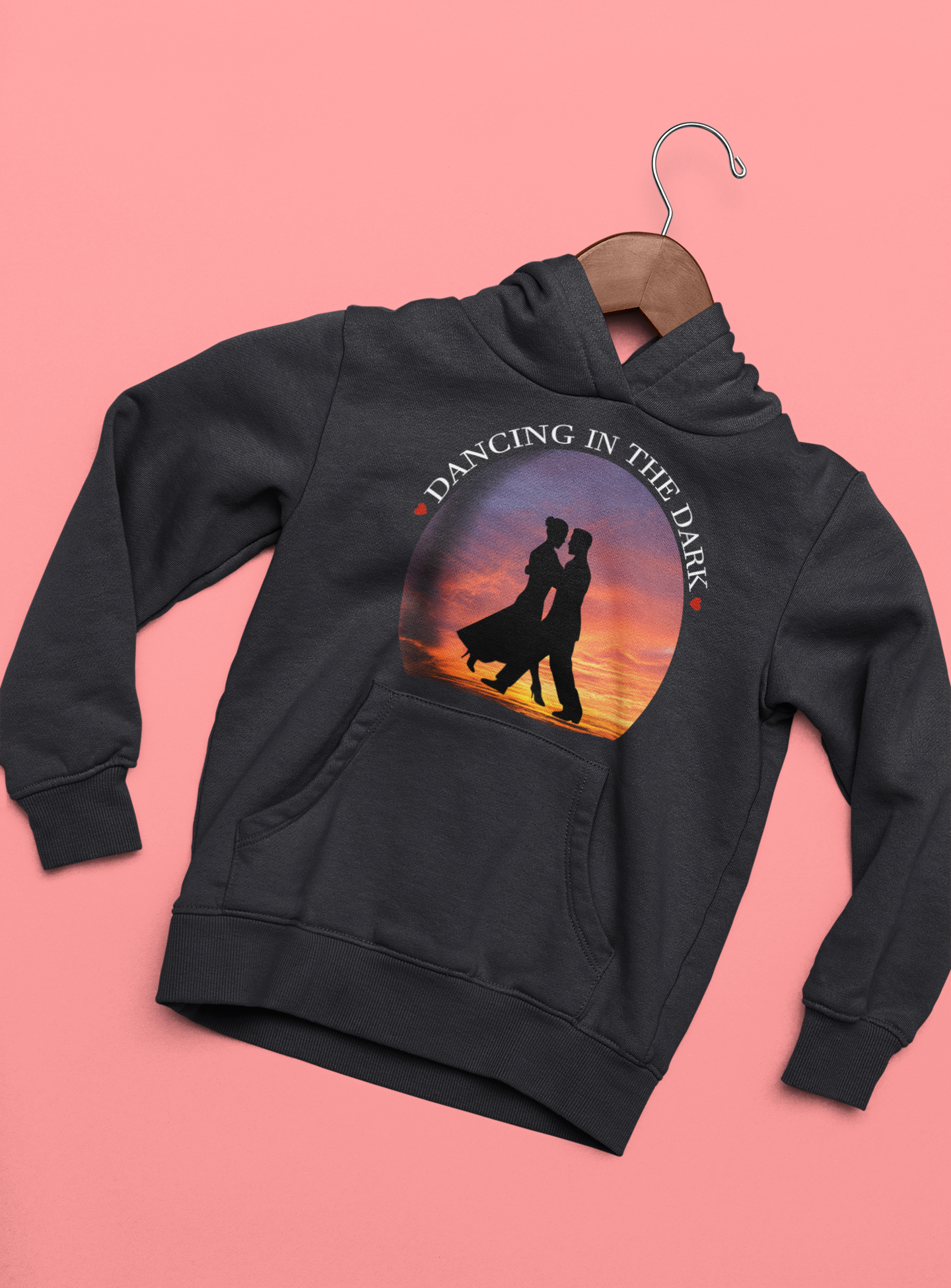 Dancing In The Dark You Between My Arms Couple Hoodie-FunkyTeesClub