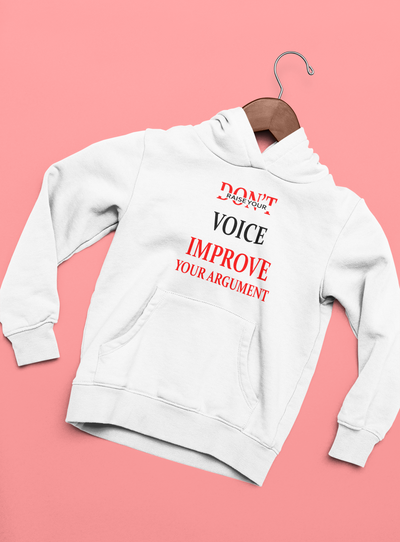 Dont Raise Your Voice Improve Your Argument Lawyer Hoodies for Women-FunkyTeesClub
