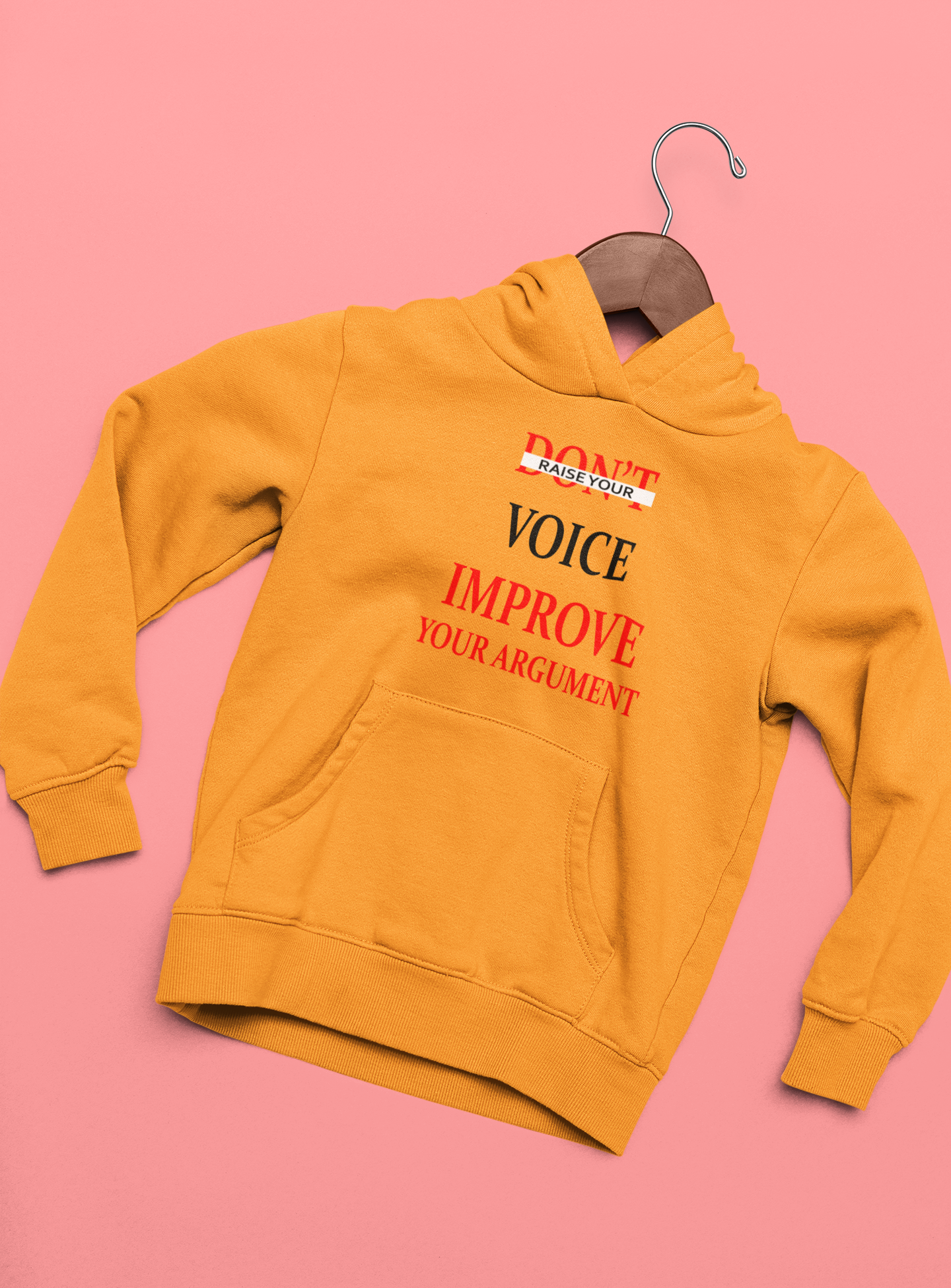 Dont Raise Your Voice Improve Your Argument Lawyer Hoodies for Women-FunkyTeesClub