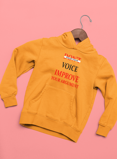 Dont Raise Your Voice Improve Your Argument Lawyer Hoodies for Women-FunkyTeesClub