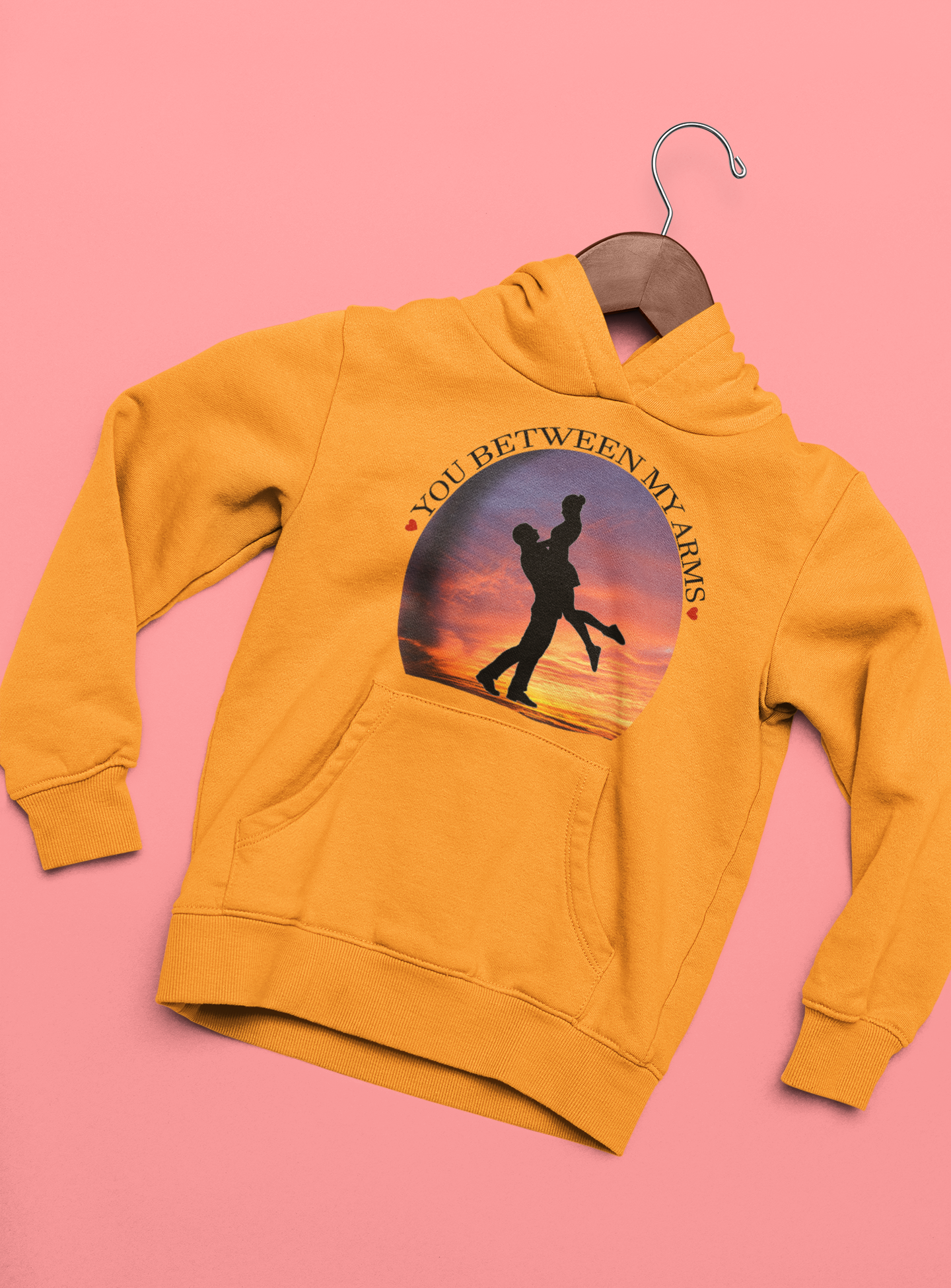 Dancing In The Dark You Between My Arms Couple Hoodie-FunkyTeesClub