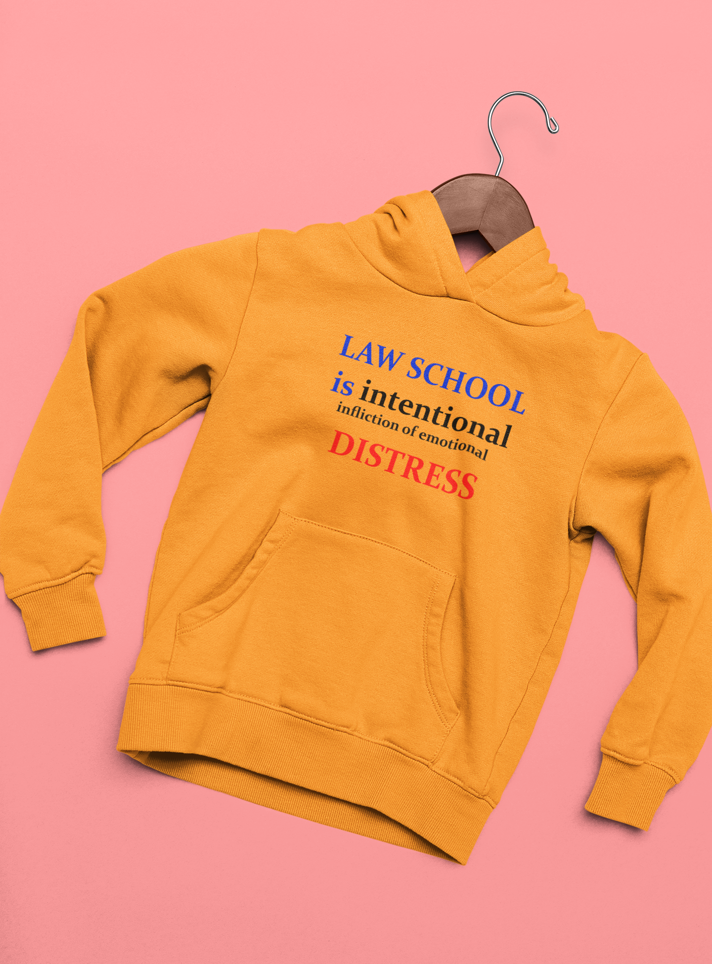 Law School is Intentional Distress Lawyer Hoodies for Women-FunkyTeesClub