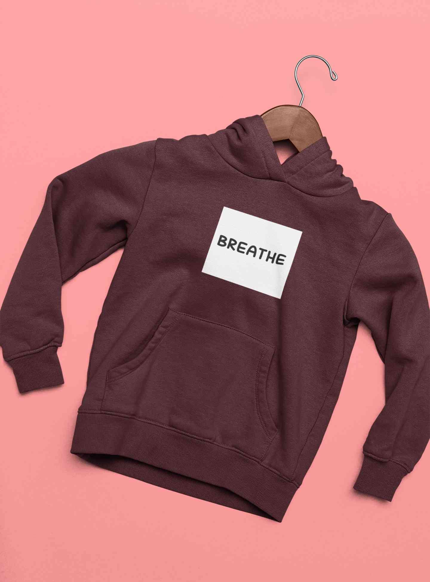 Breathe Minimals Hoodies for Women-FunkyTeesClub