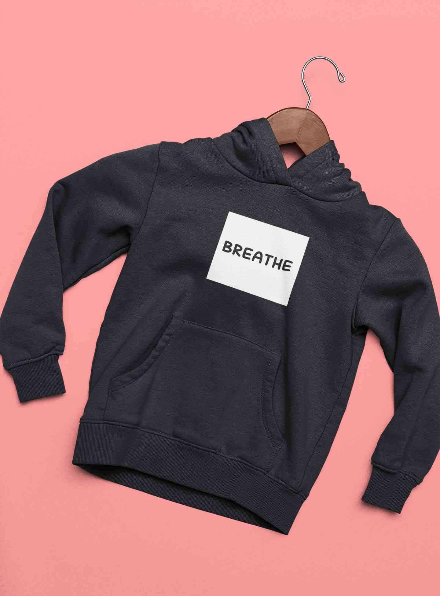 Breathe Minimals Hoodies for Women-FunkyTeesClub