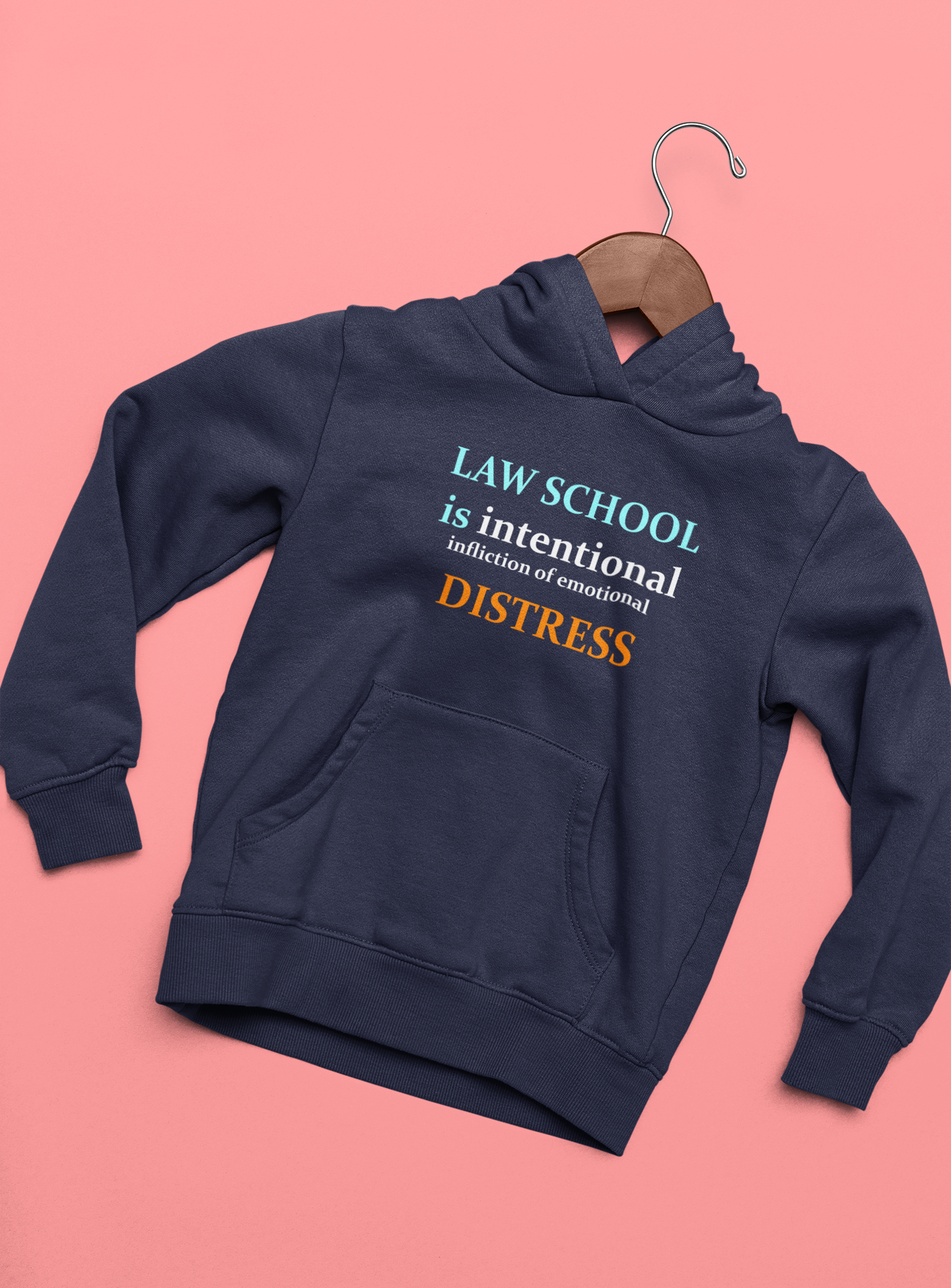 Law School is Intentional Distress Lawyer Hoodies for Women-FunkyTeesClub