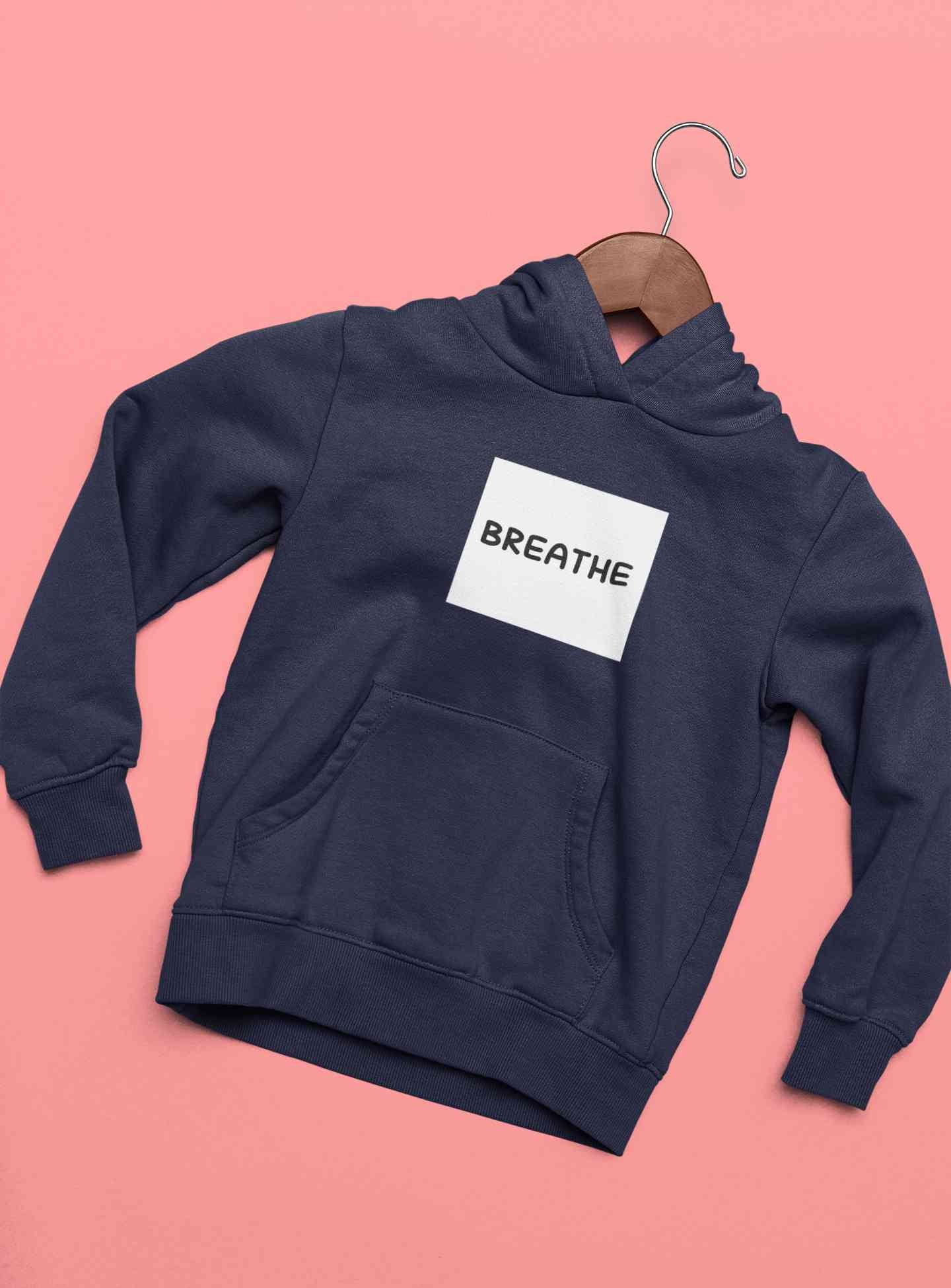 Breathe Minimals Hoodies for Women-FunkyTeesClub