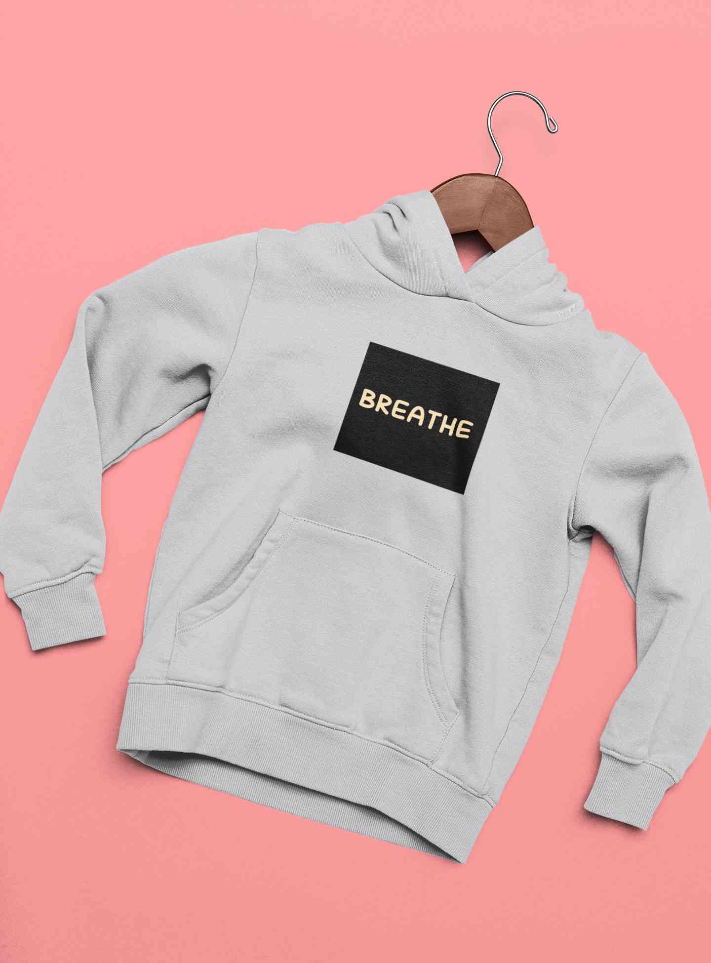 Breathe Minimals Hoodies for Women-FunkyTeesClub