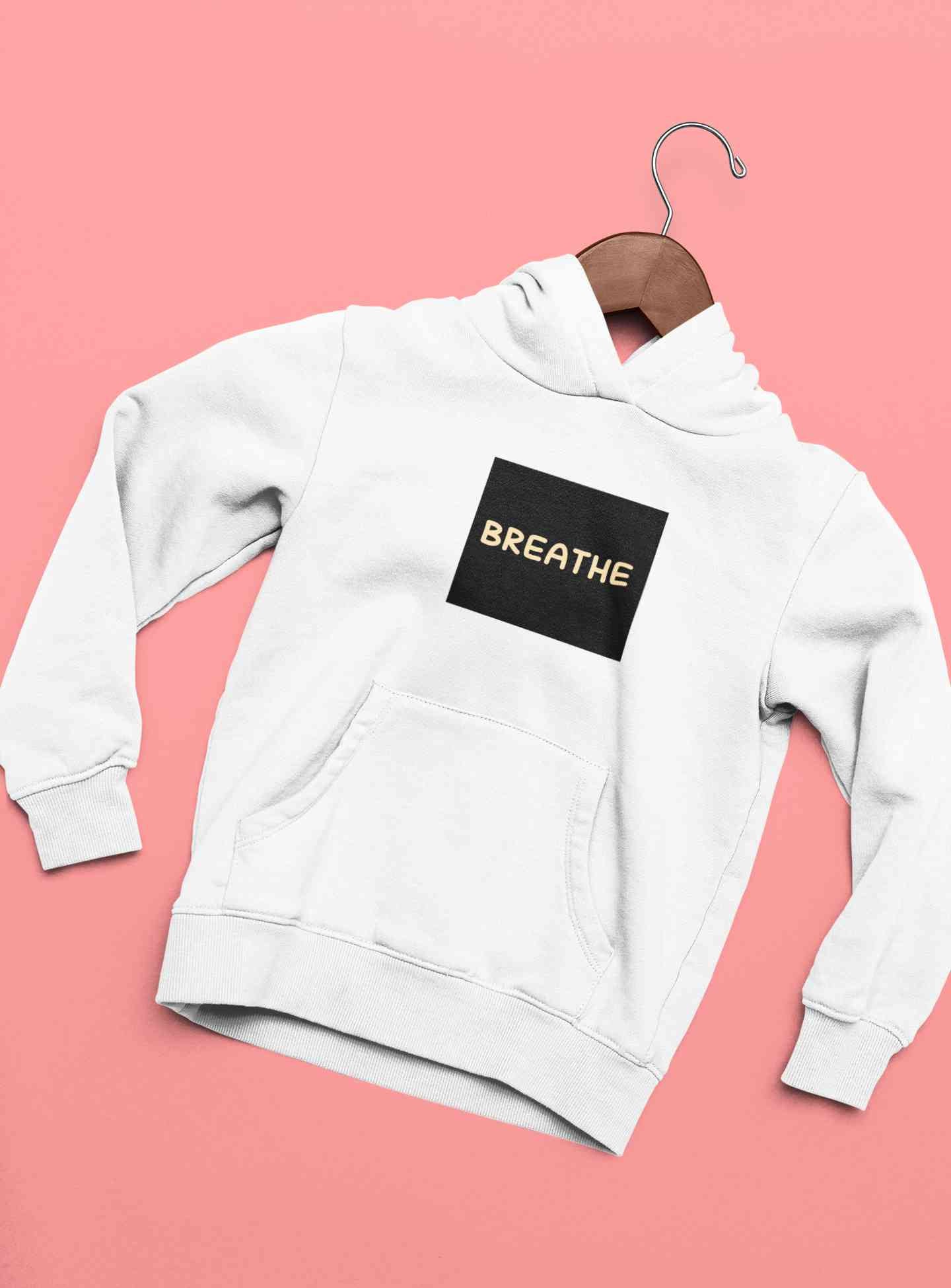 Breathe Minimals Hoodies for Women-FunkyTeesClub