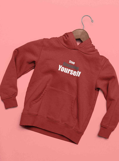 Stop Stopping Yourself Minimals Hoodies for Women-FunkyTeesClub