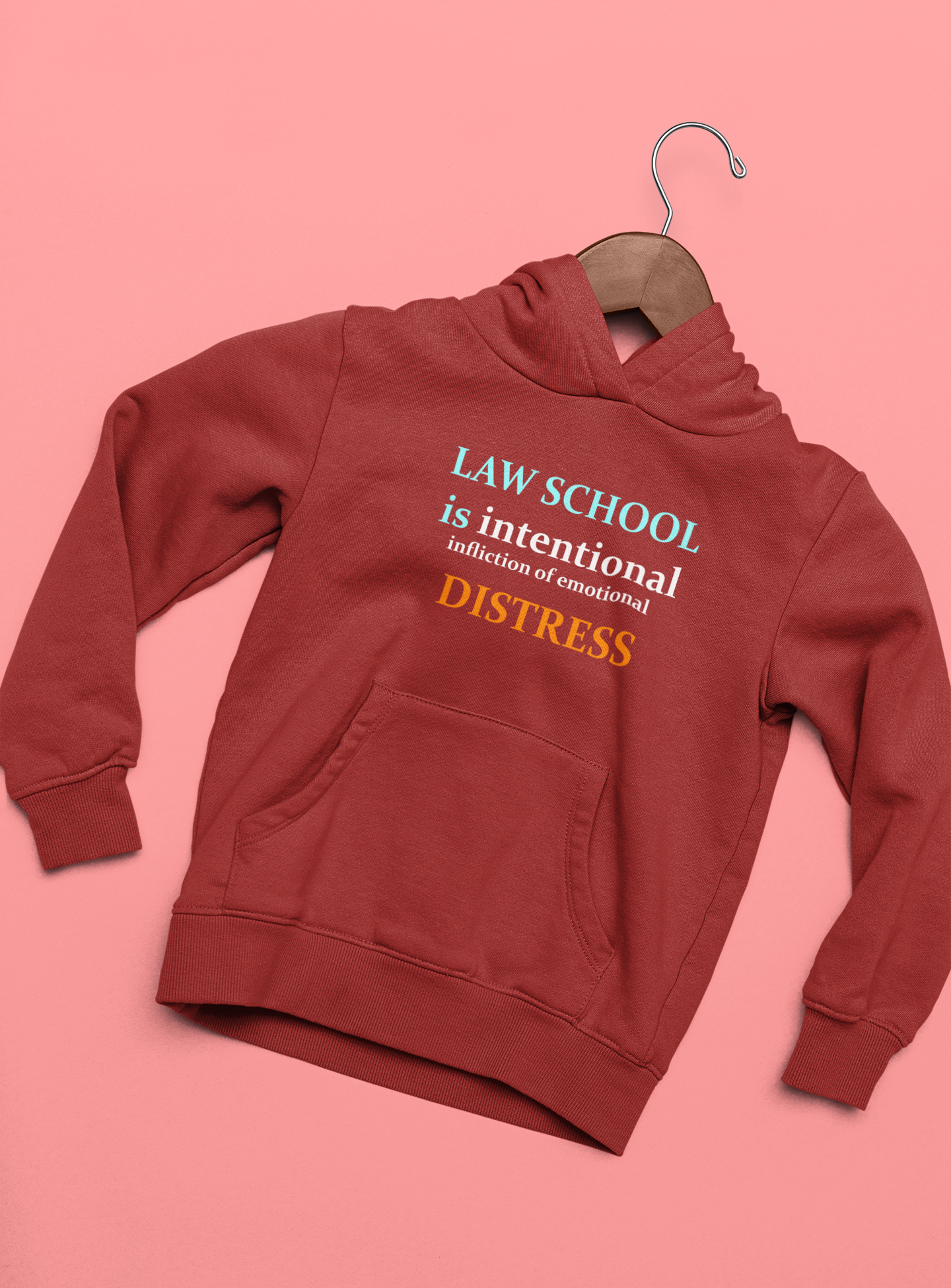 Law School is Intentional Distress Lawyer Hoodies for Women-FunkyTeesClub