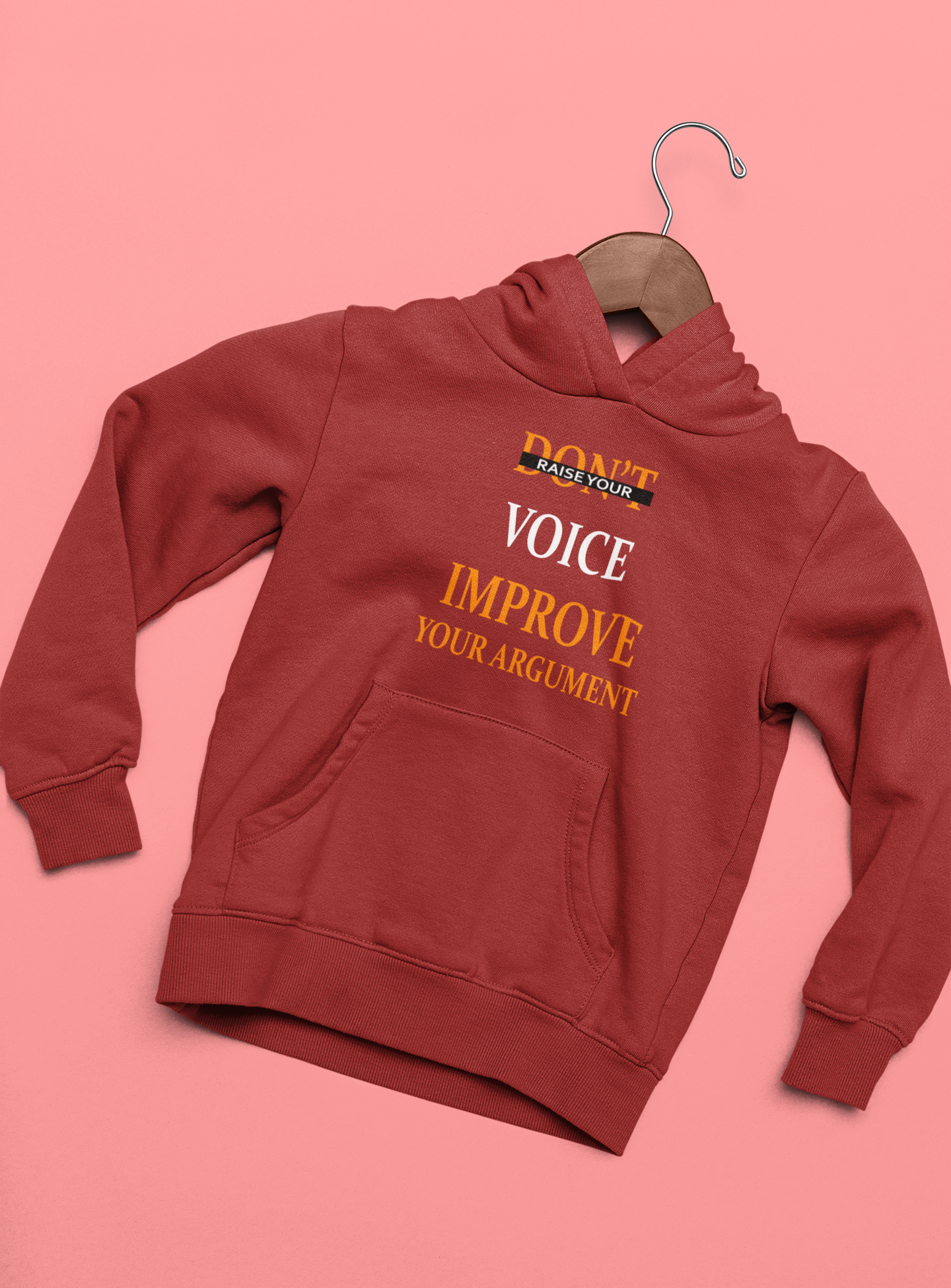 Dont Raise Your Voice Improve Your Argument Lawyer Hoodies for Women-FunkyTeesClub