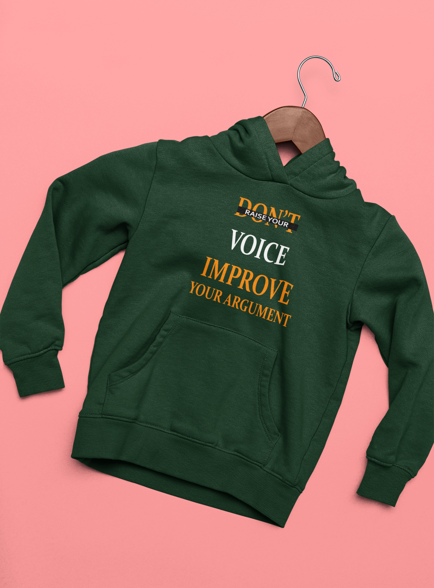 Dont Raise Your Voice Improve Your Argument Lawyer Hoodies for Women-FunkyTeesClub